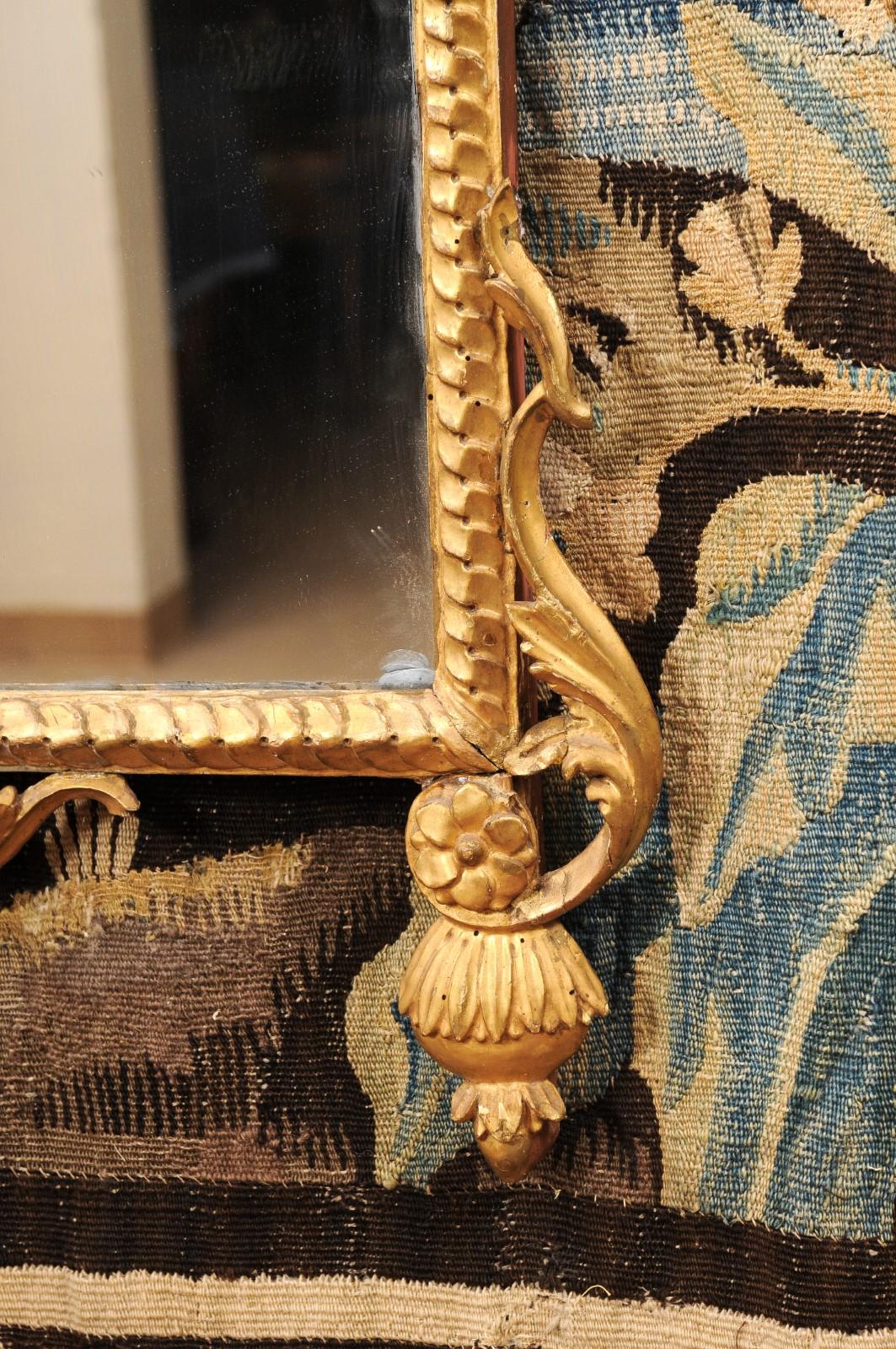 Specchio in legno dorato in stile neoclassico italiano del XIX secolo In condizioni discrete in vendita a Atlanta, GA