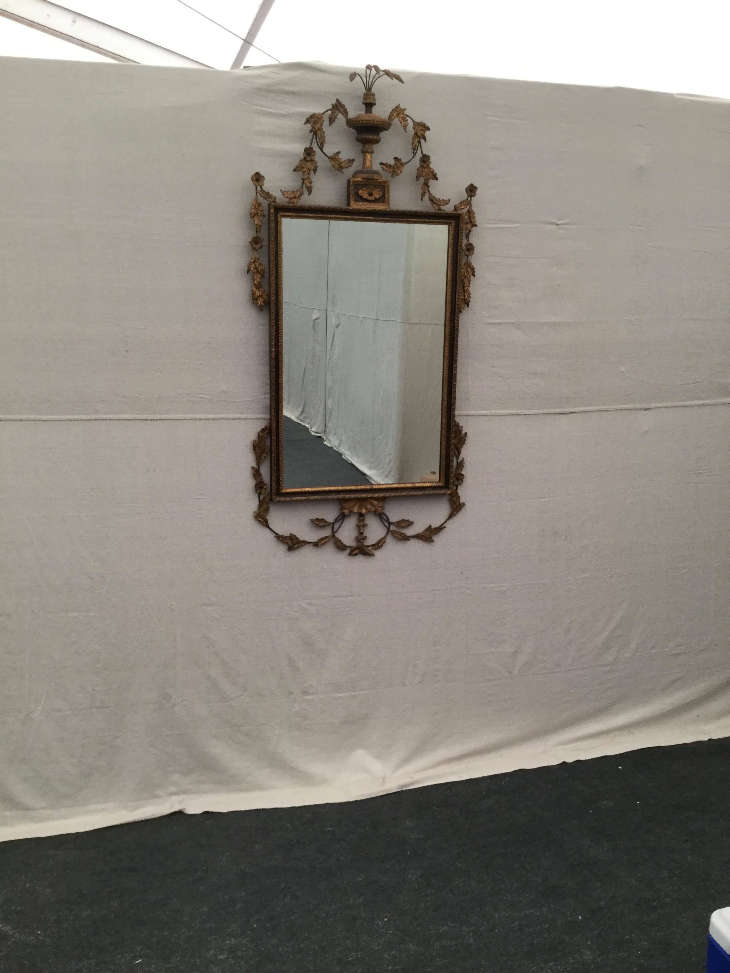 19th Century Italian Neoclassical Style Giltwood Mirror 1