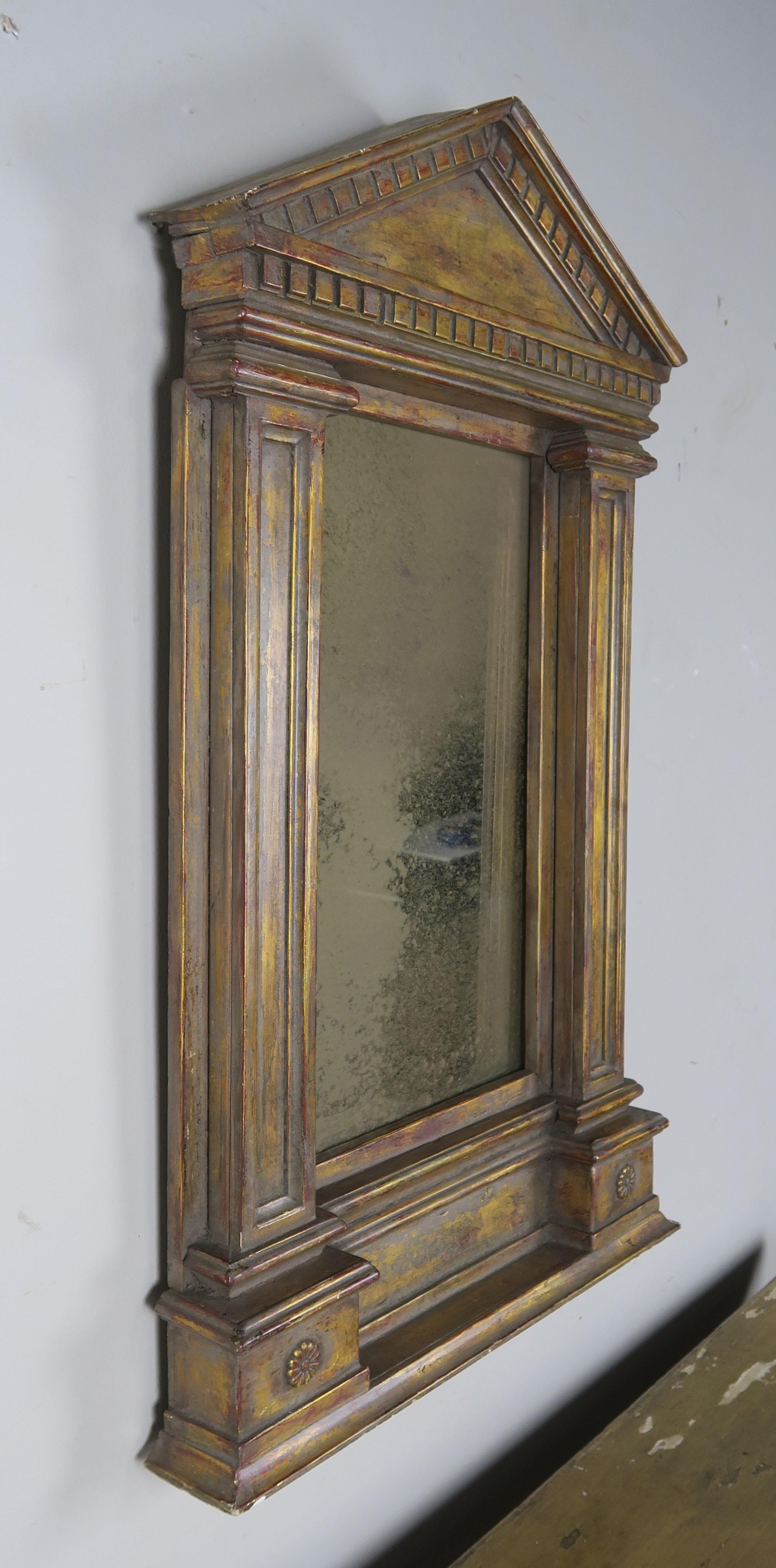 19th Century Italian Neoclassical Style Giltwood Mirror 4