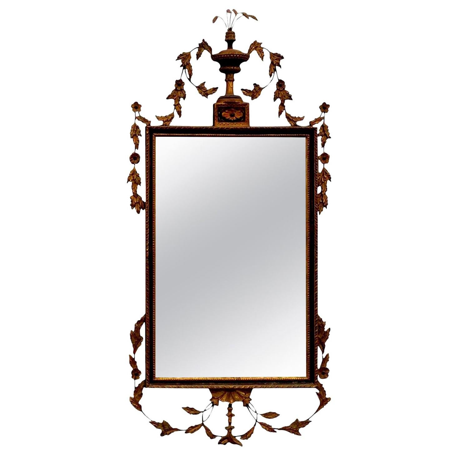 19th Century Italian Neoclassical Style Giltwood Mirror