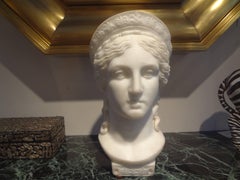 19th Century Italian Neoclassical Style Marble Bust