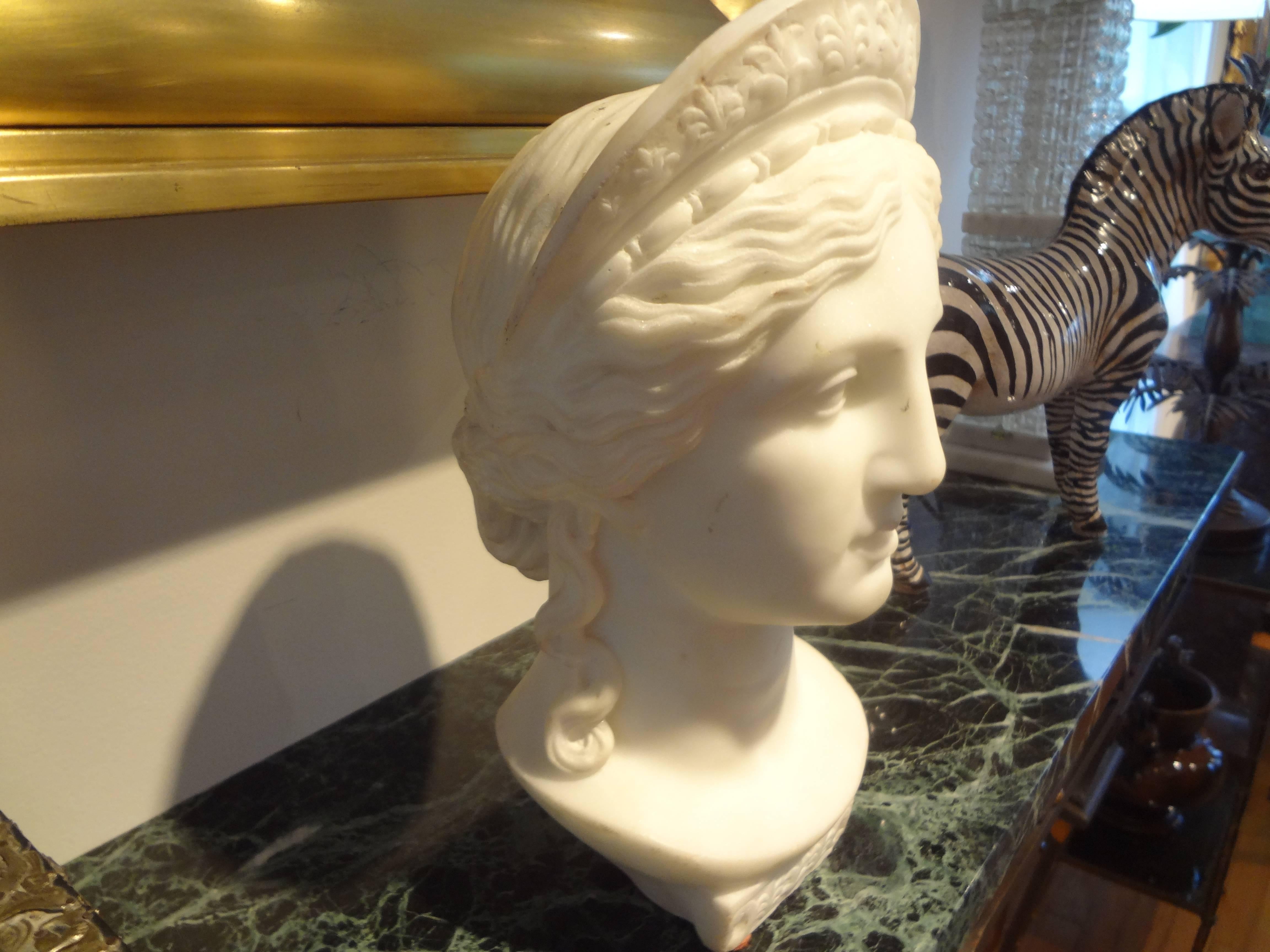 Late 19th Century 19th Century Italian Neoclassical Style Marble Bust
