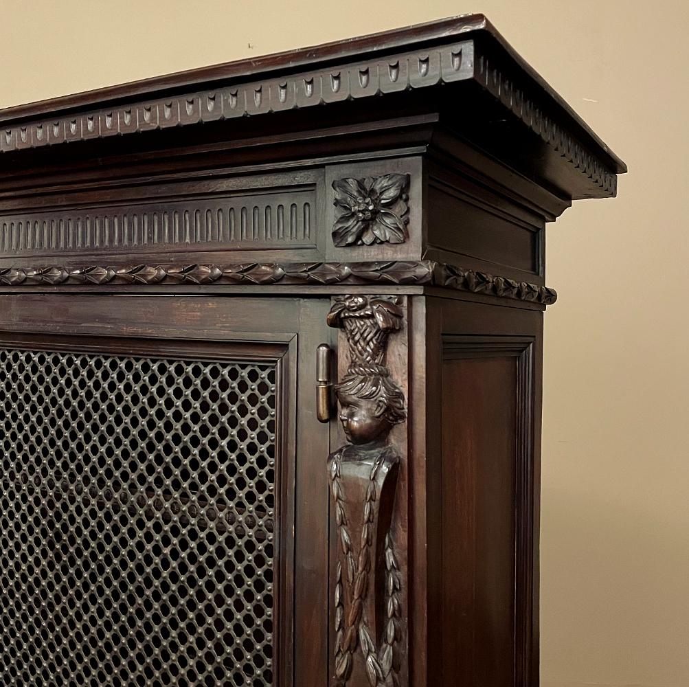 19th Century Italian Neoclassical Walnut Barrister's Bookcase 4