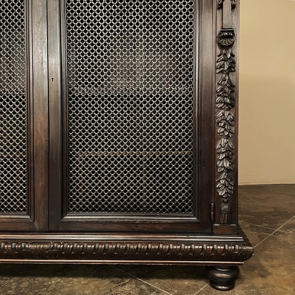 19th Century Italian Neoclassical Walnut Barrister's Bookcase 5