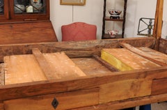 19th Century Italian Neoclassical Walnut Console / Writing Table