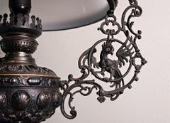 19th Century Italian Gas Lamp Chandelier