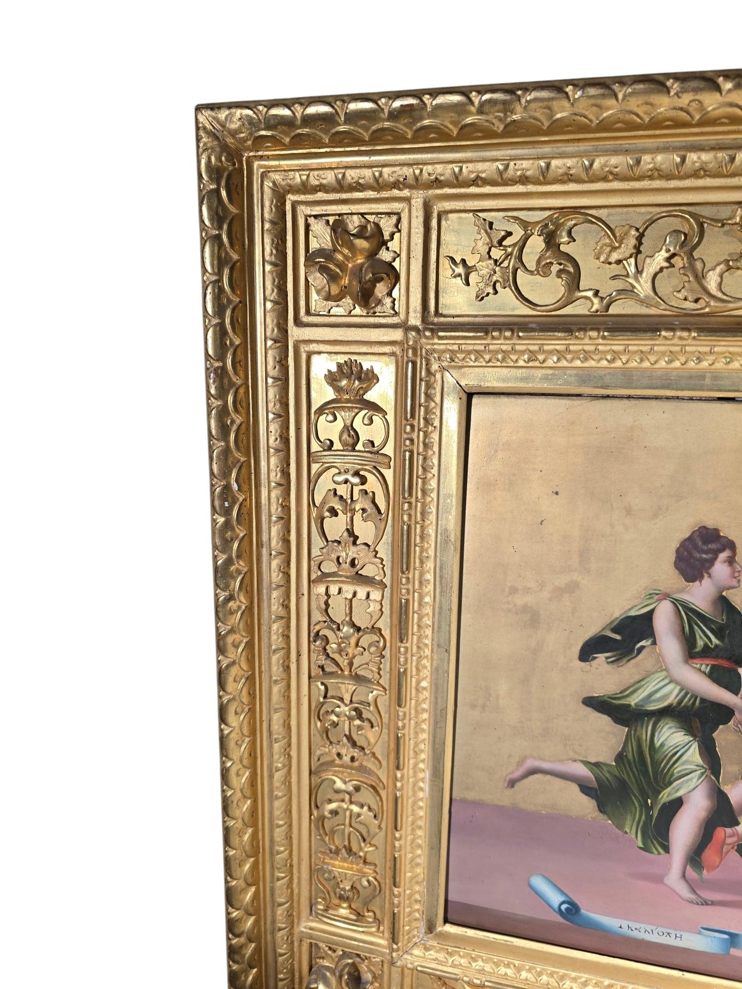 19th-Century Italian Oil Painting – 