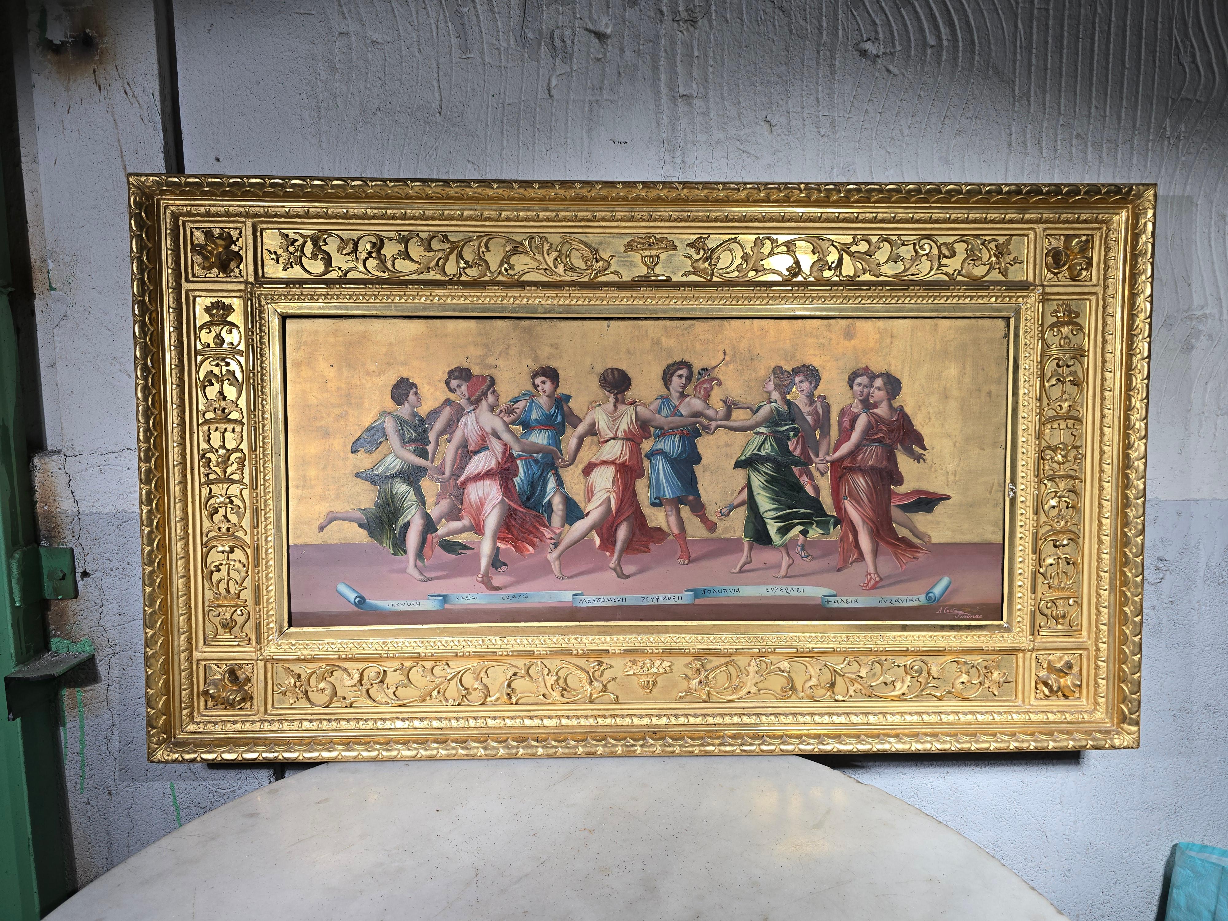 Early 19th Century 19th-Century Italian Oil Painting – 
