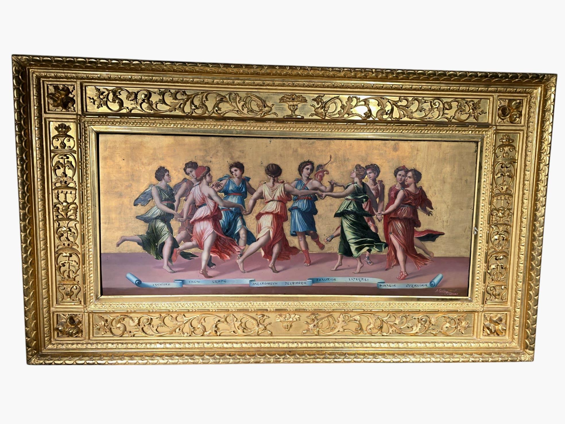 19th-Century Italian Oil Painting – 