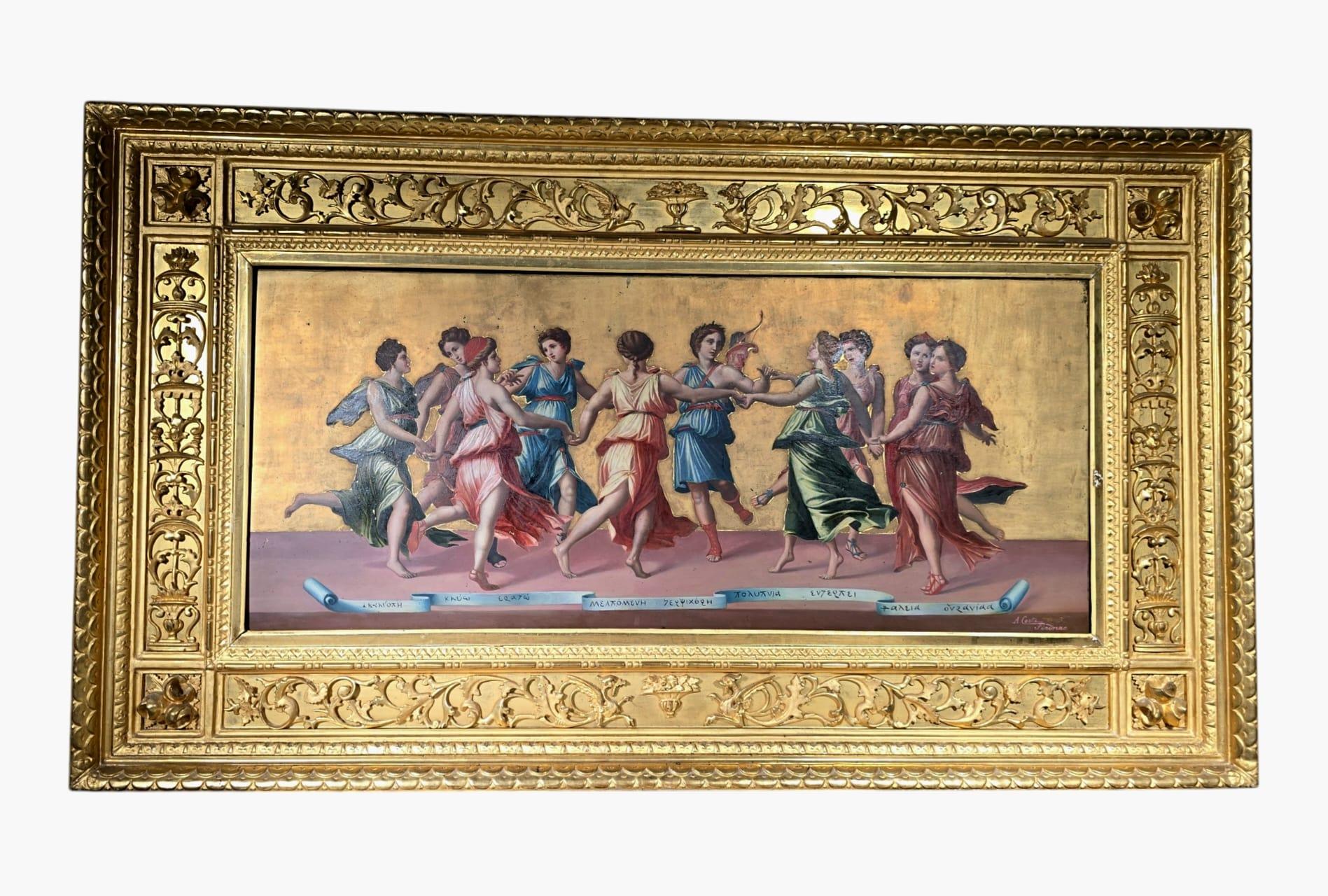 19th-Century Italian Oil Painting – 