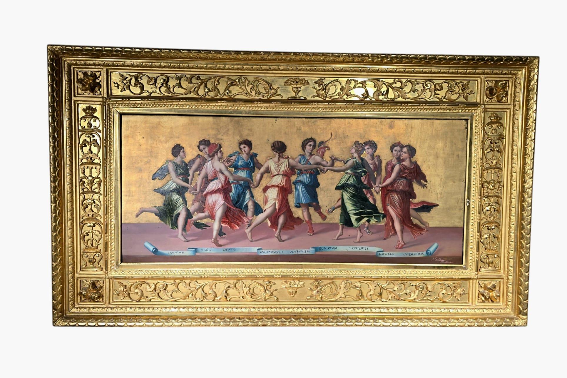 19th-Century Italian Oil Painting – 