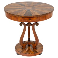 19th Century Italian Olive and Walnut Occasional Table