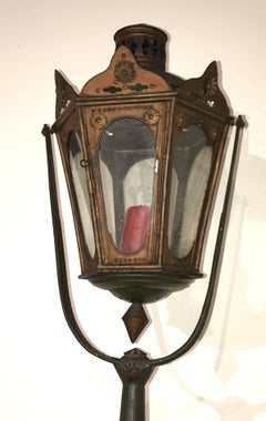 19th Century Italian or Venetian Gondola Lamp in Old Color