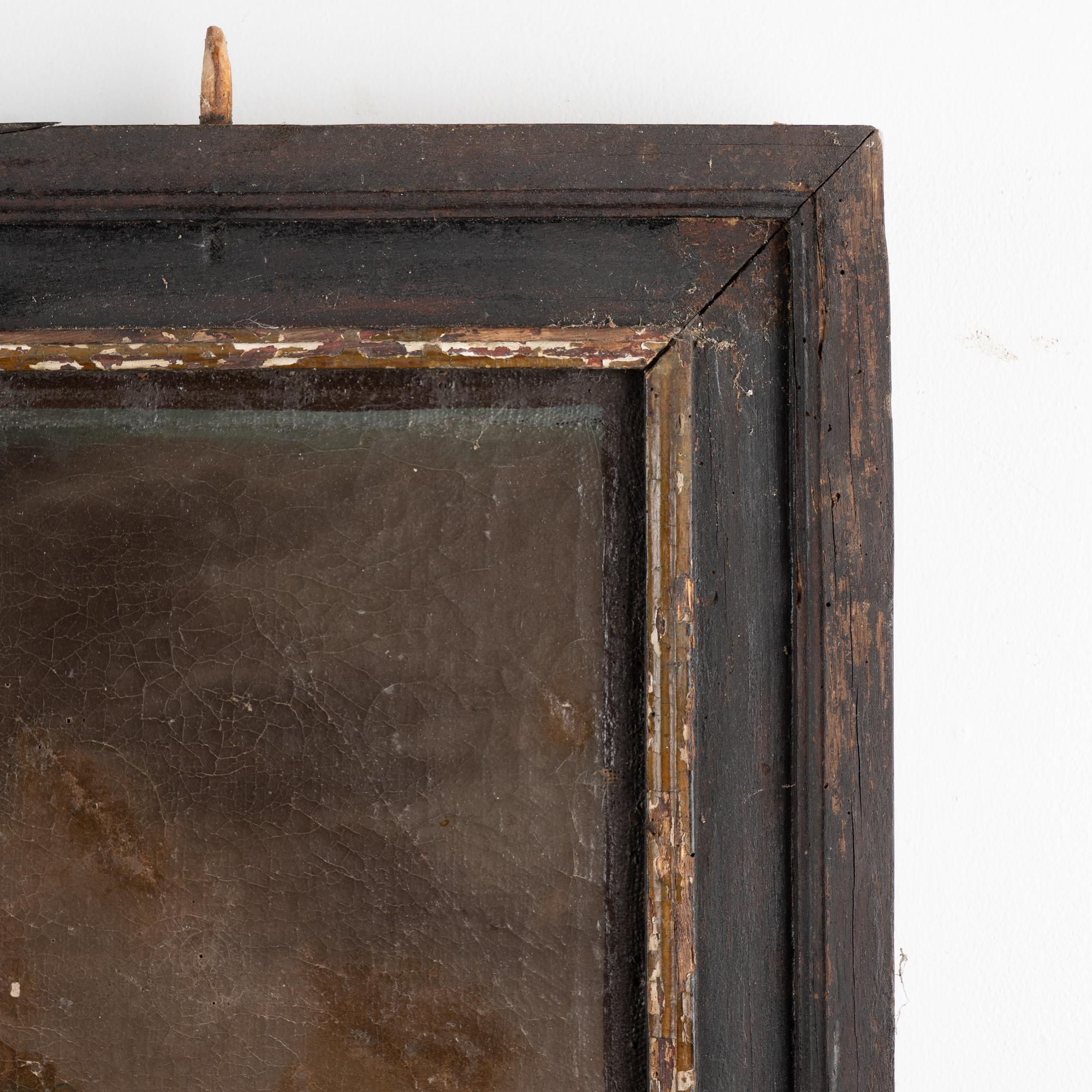 Italienisches Original-Ölgemälde auf Leinwand von Christus, der zum Kreuz getauft wird, 19. Jahrhundert im Angebot 1