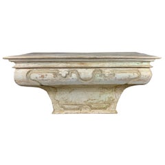 19th Century Italian Painted Alter Table Antique 19th Century Italian Painted Alter Table