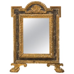 19th Century Italian Painted and Gilded Dressing Table Mirror