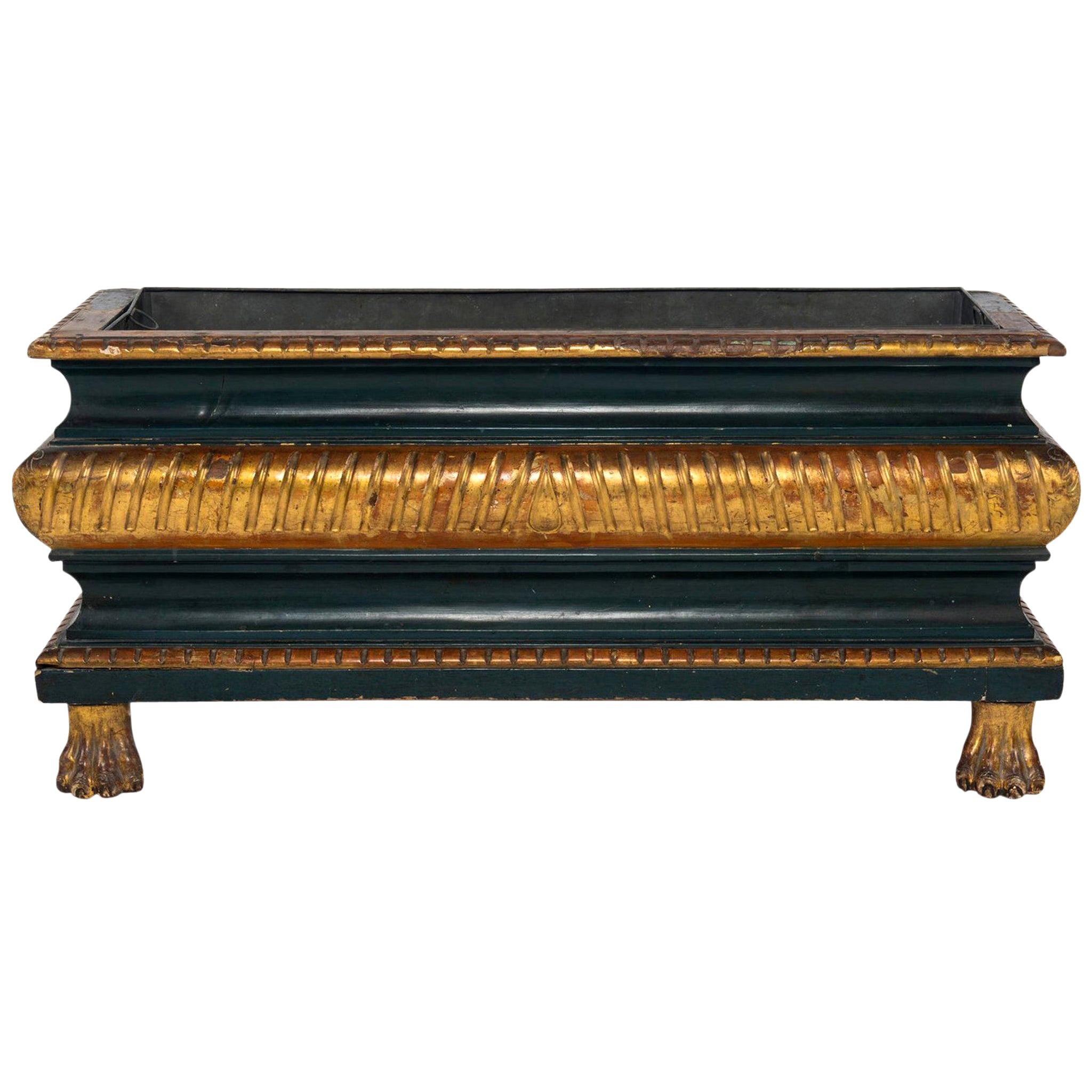 19th Century Italian Painted and Giltwood Jardinière