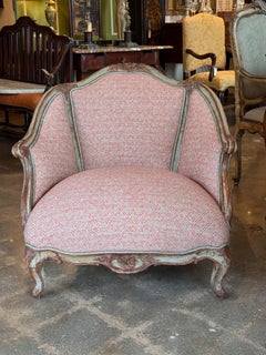 19th Century Italian Painted Bergère