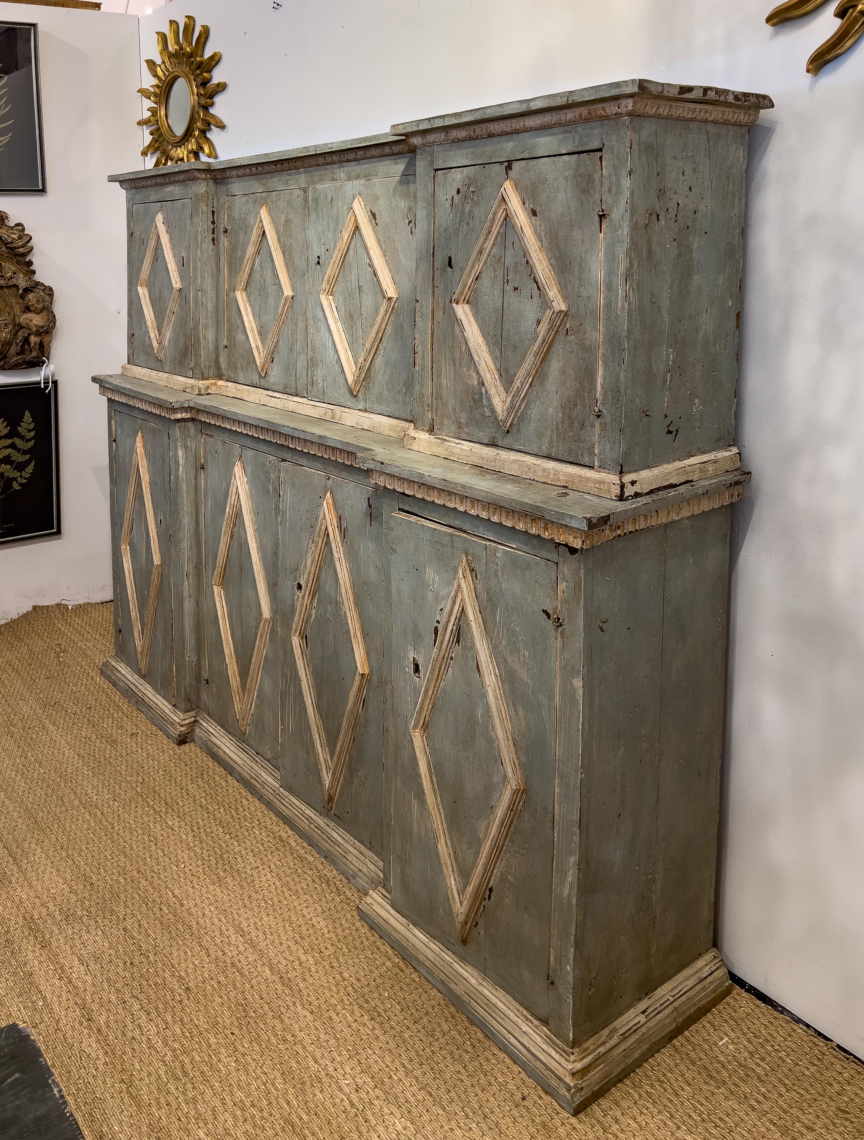 Wood 19th Century Italian Painted Cabinet