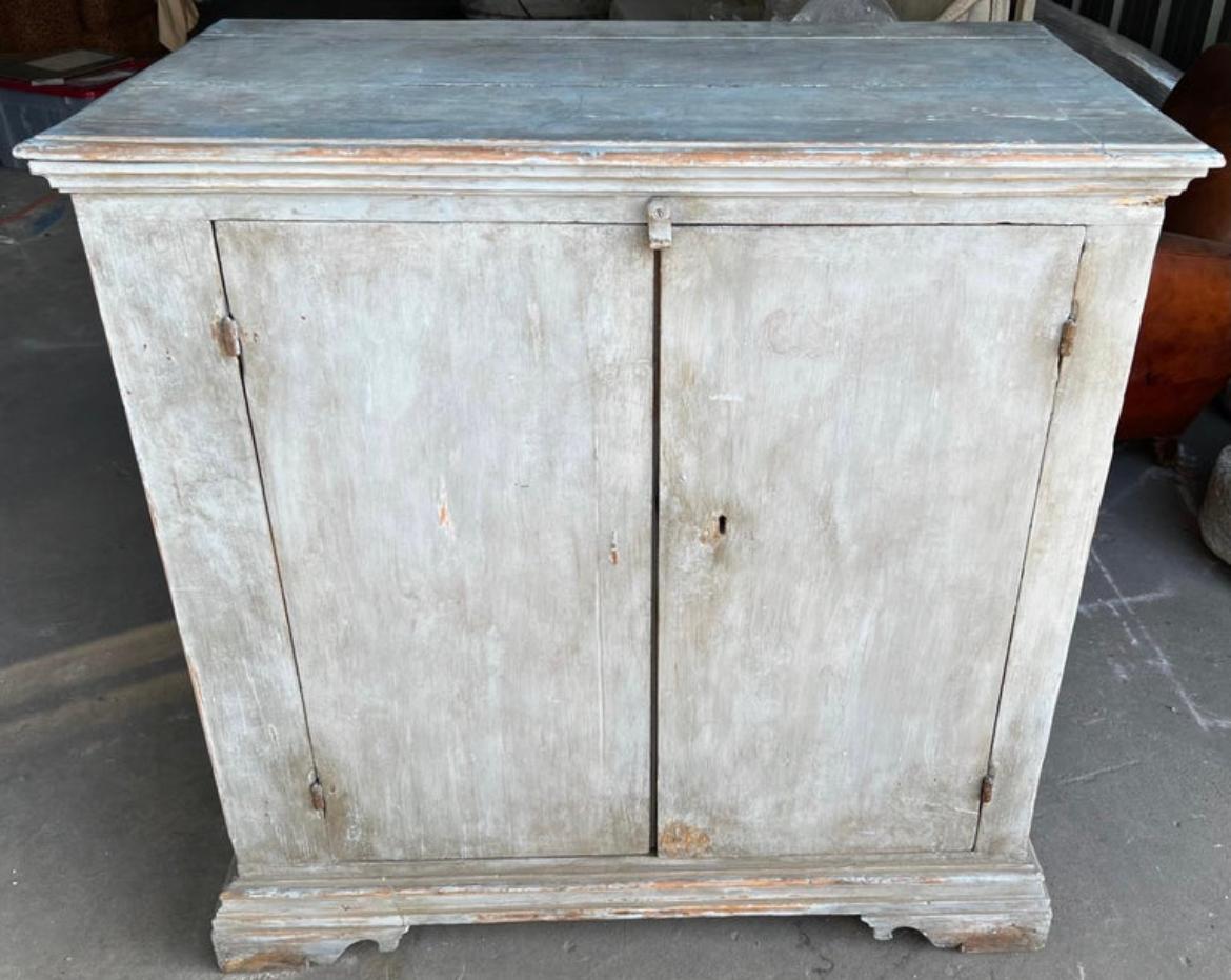 Wood 19th Century Italian Painted Cabinet For Sale