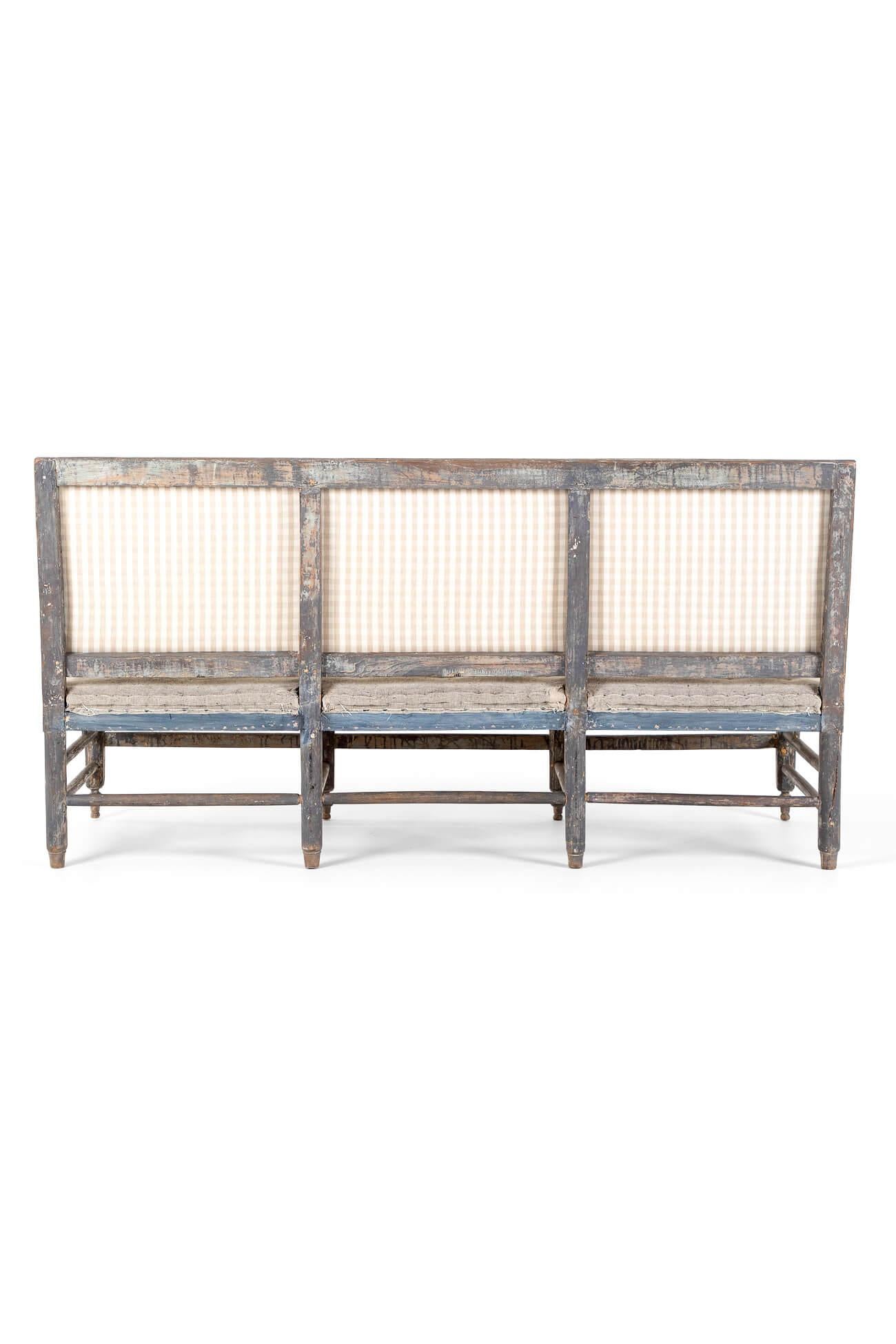 Baroque 19th Century Italian Painted Canapes Sofa For Sale