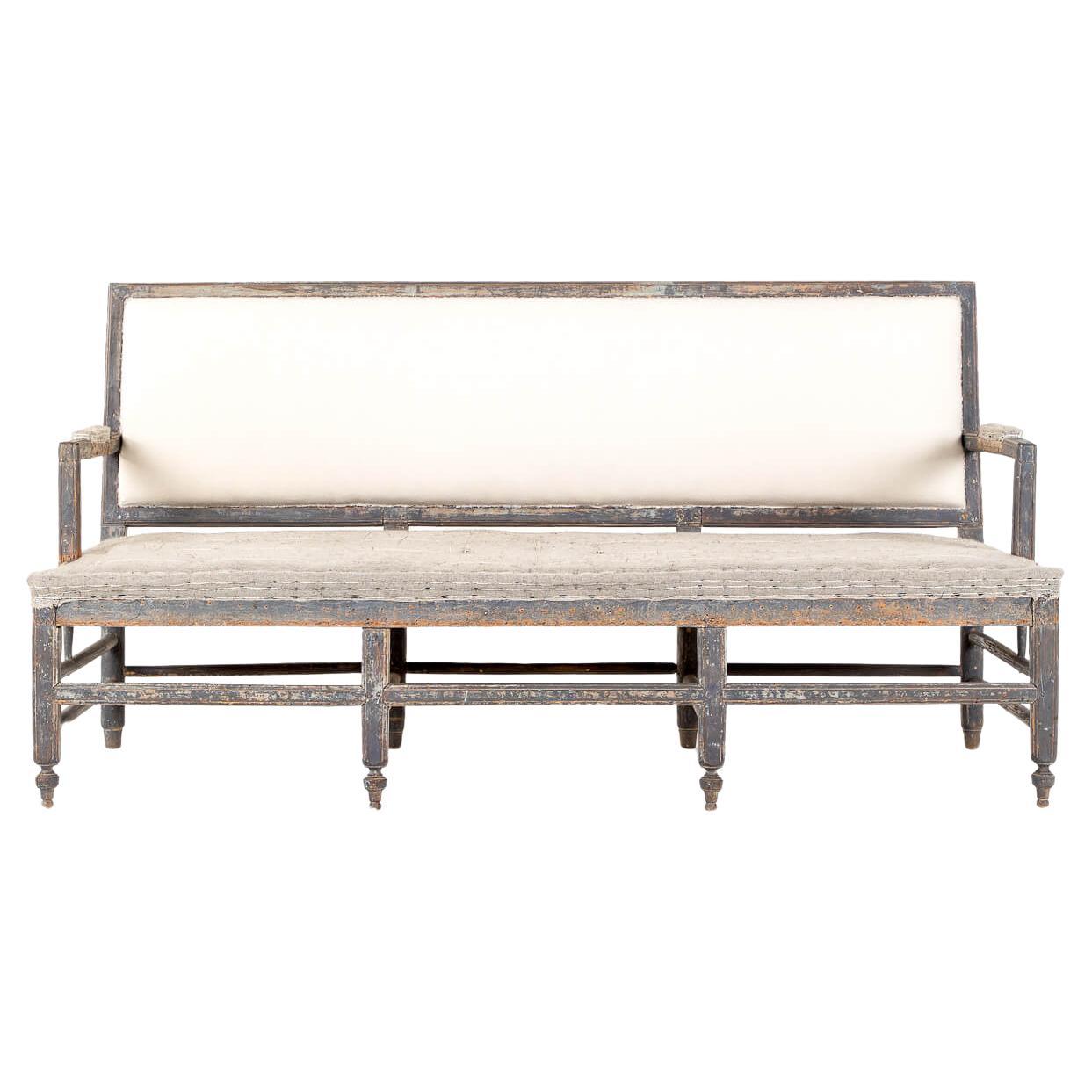 19th Century Italian Painted Canapes Sofa