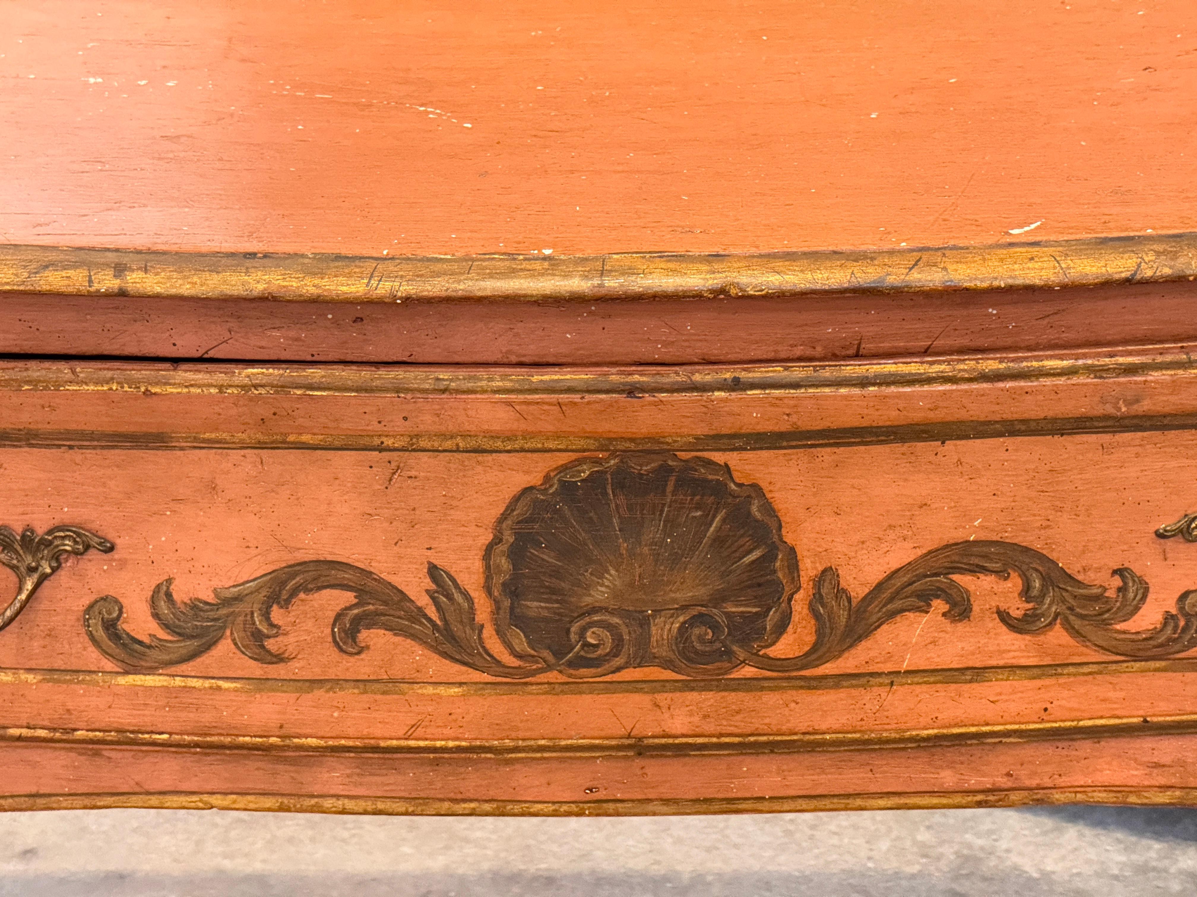 19th Century Italian Painted Console Table For Sale 2