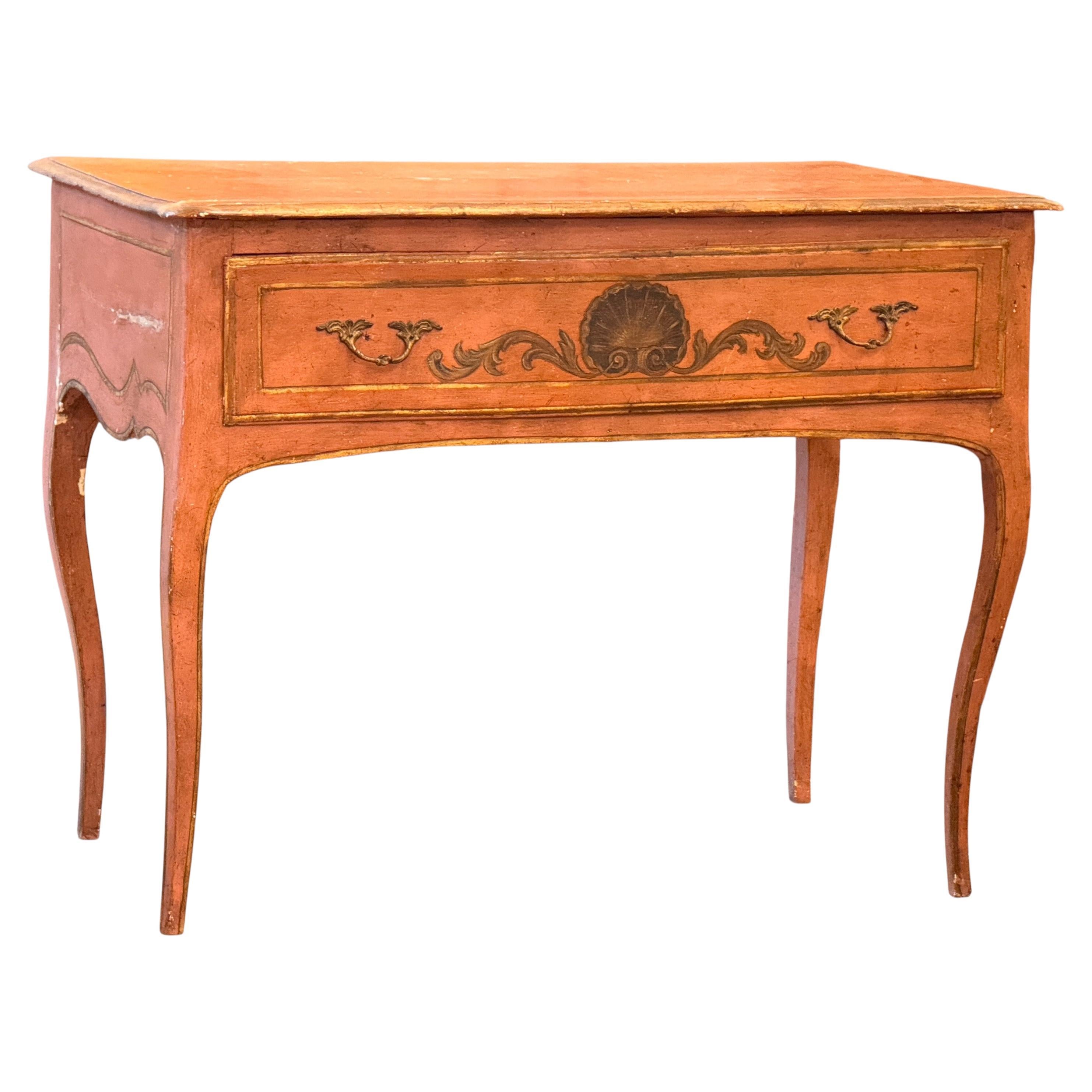 19th Century Italian Painted Console Table For Sale