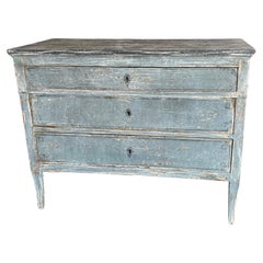 19th Century Italian Painted Neoclassical Commode / Chest Of Drawers