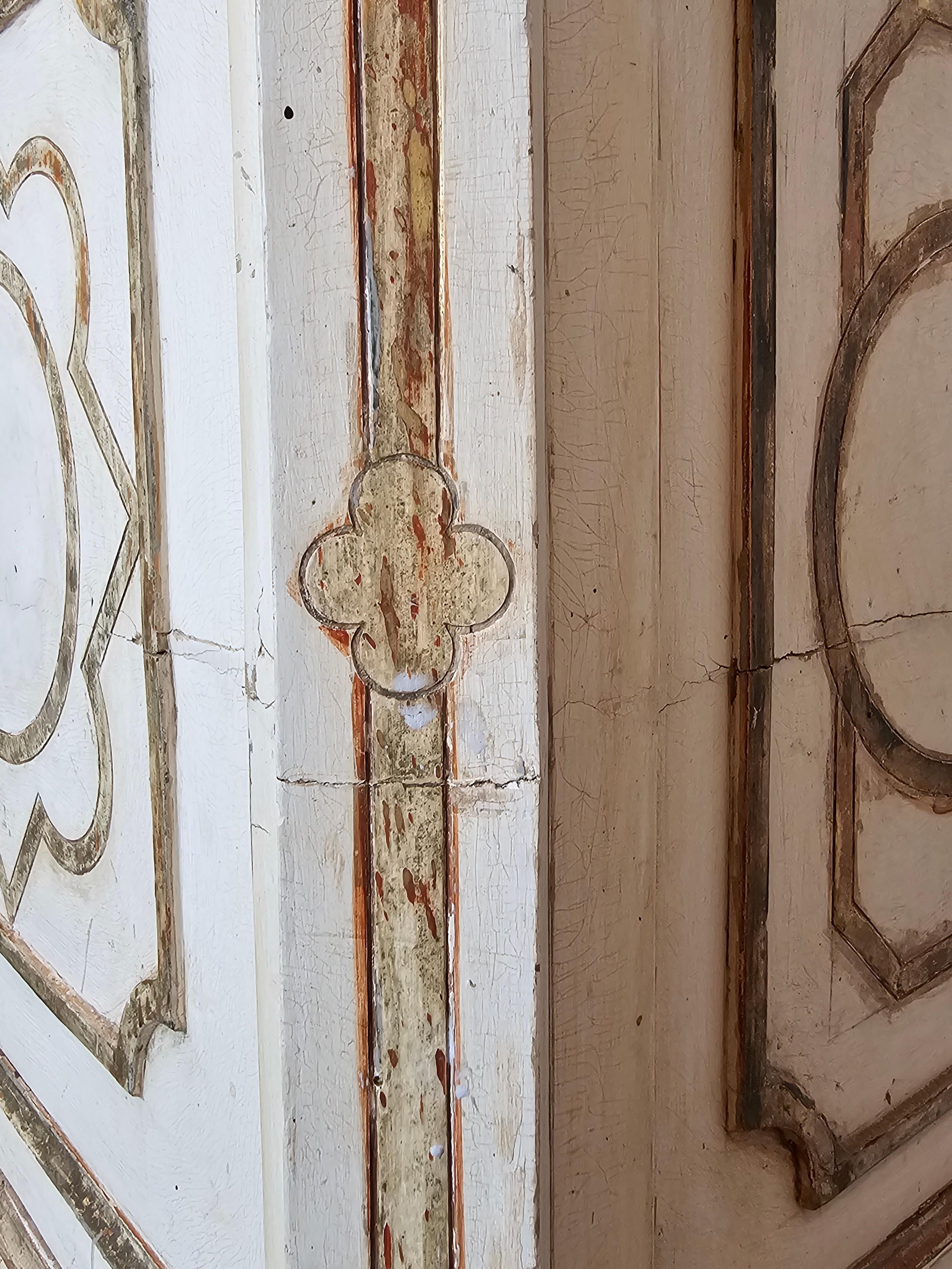 19th Century Italian Painted Single Door Cabinet  For Sale 4