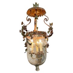 19th Century Italian Painted Tole Lantern