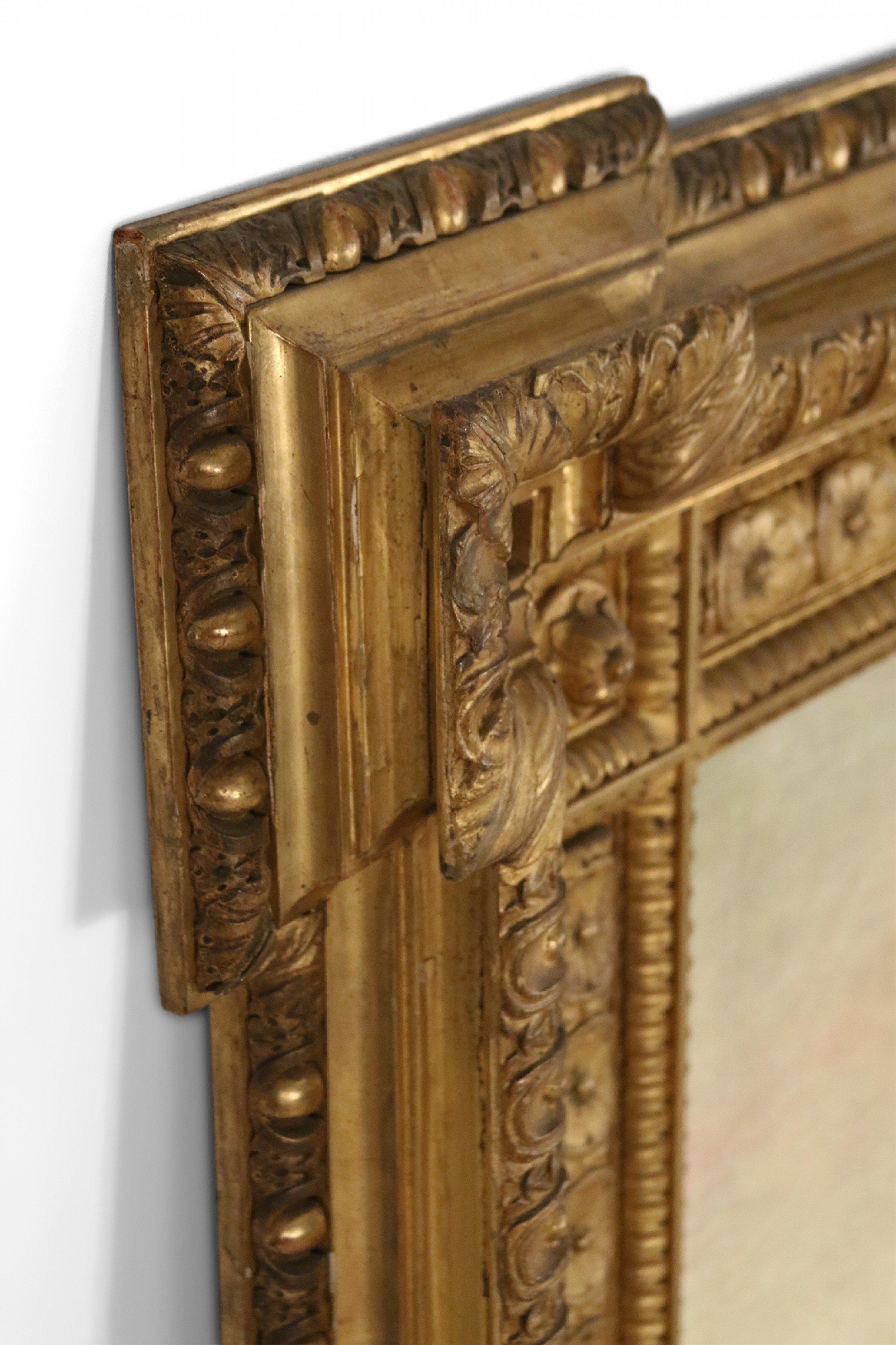 Neoclassico Dipinto italiano del XIX secolo raffigurante le Muse in una cornice di legno dorato intagliato e decorato in vendita