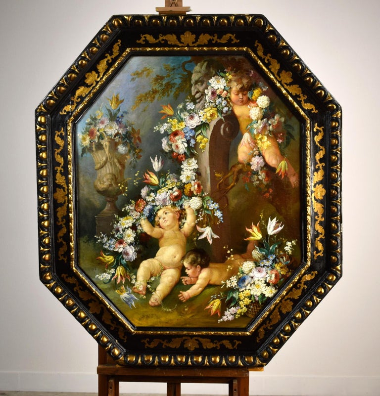 19th Century, Italian Painting with Still Life with Cherubs For Sale at  1stDibs | 19th century italian painters