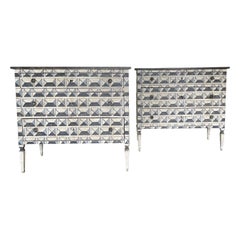 Paire de commodes italiennes anciennes Arte Povera Pine du 19ème siècle - Cabinets toscans