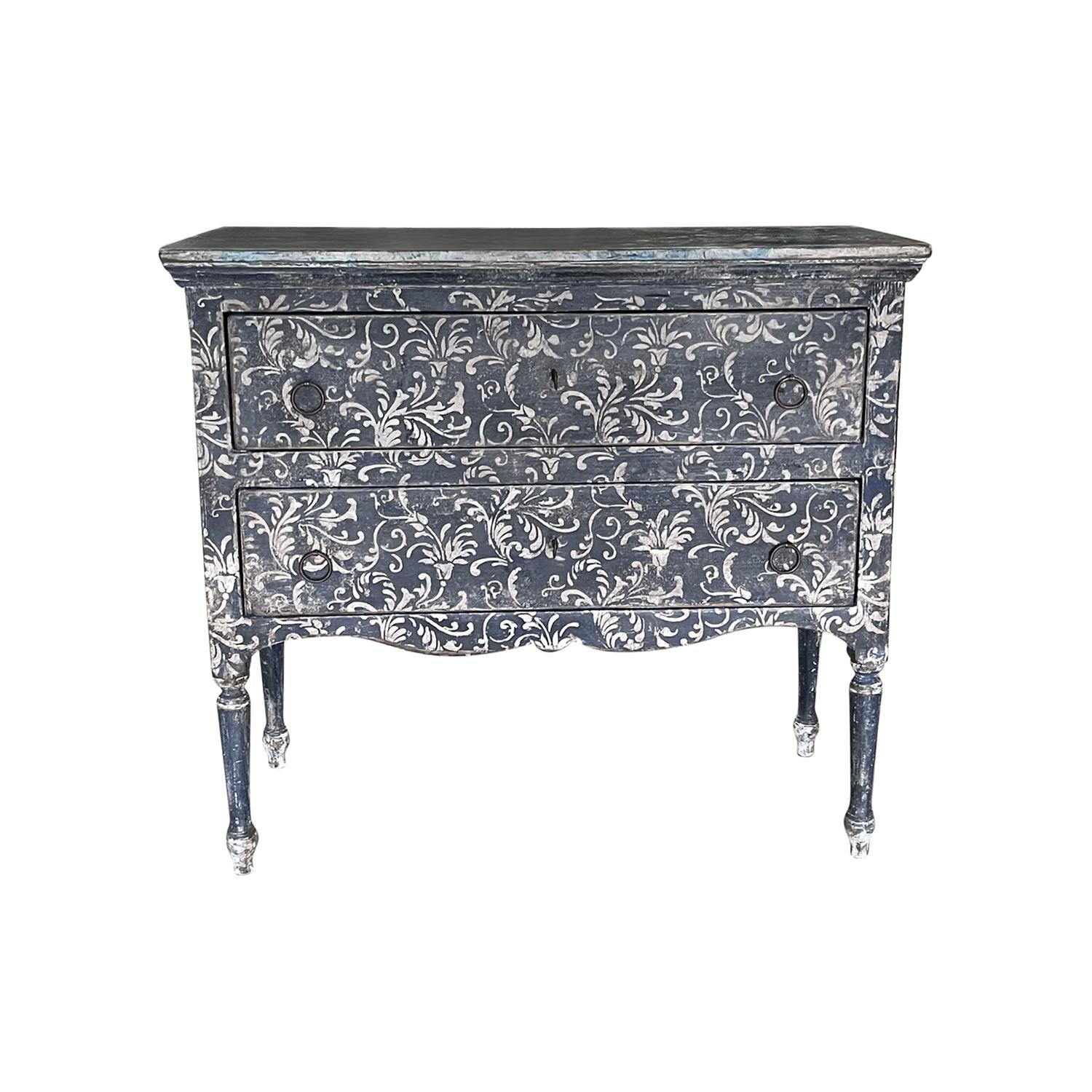 19th Century Italian Pair of Antique Sculptural Arte Povera Pinewood Nightstands In Good Condition For Sale In West Palm Beach, FL