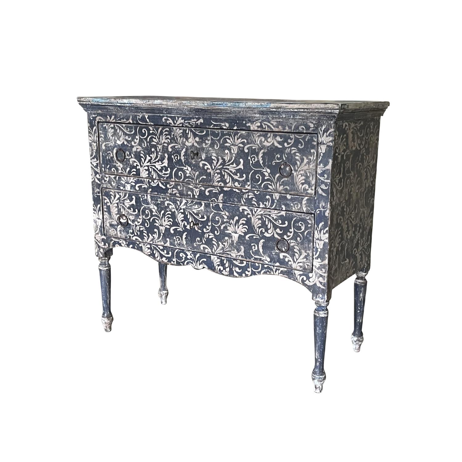 19th Century Italian Pair of Antique Sculptural Arte Povera Pinewood Nightstands For Sale 3