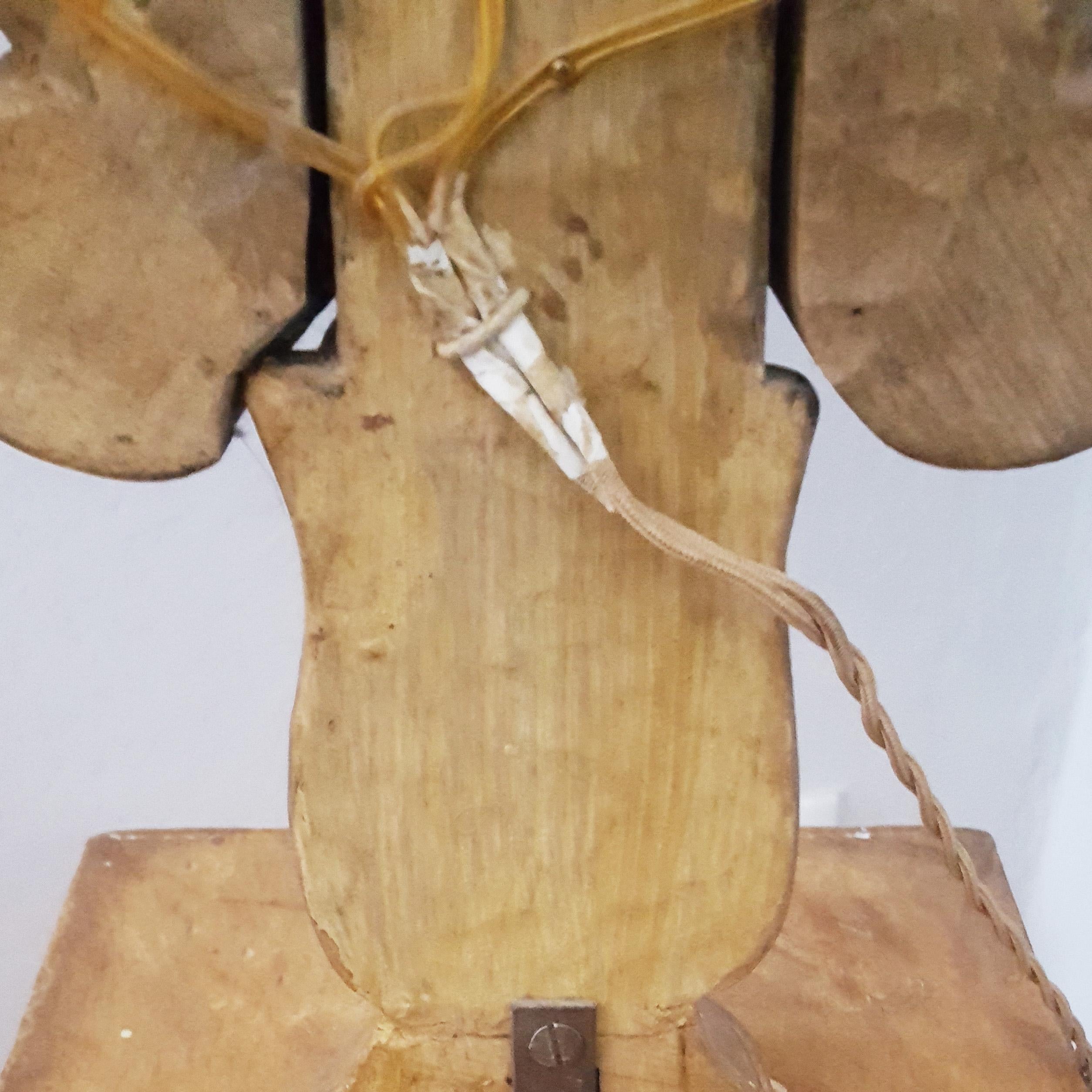 19th Century Italian Pair of Gilt Poplar Wood Eleven-Light Candelabra For Sale 4