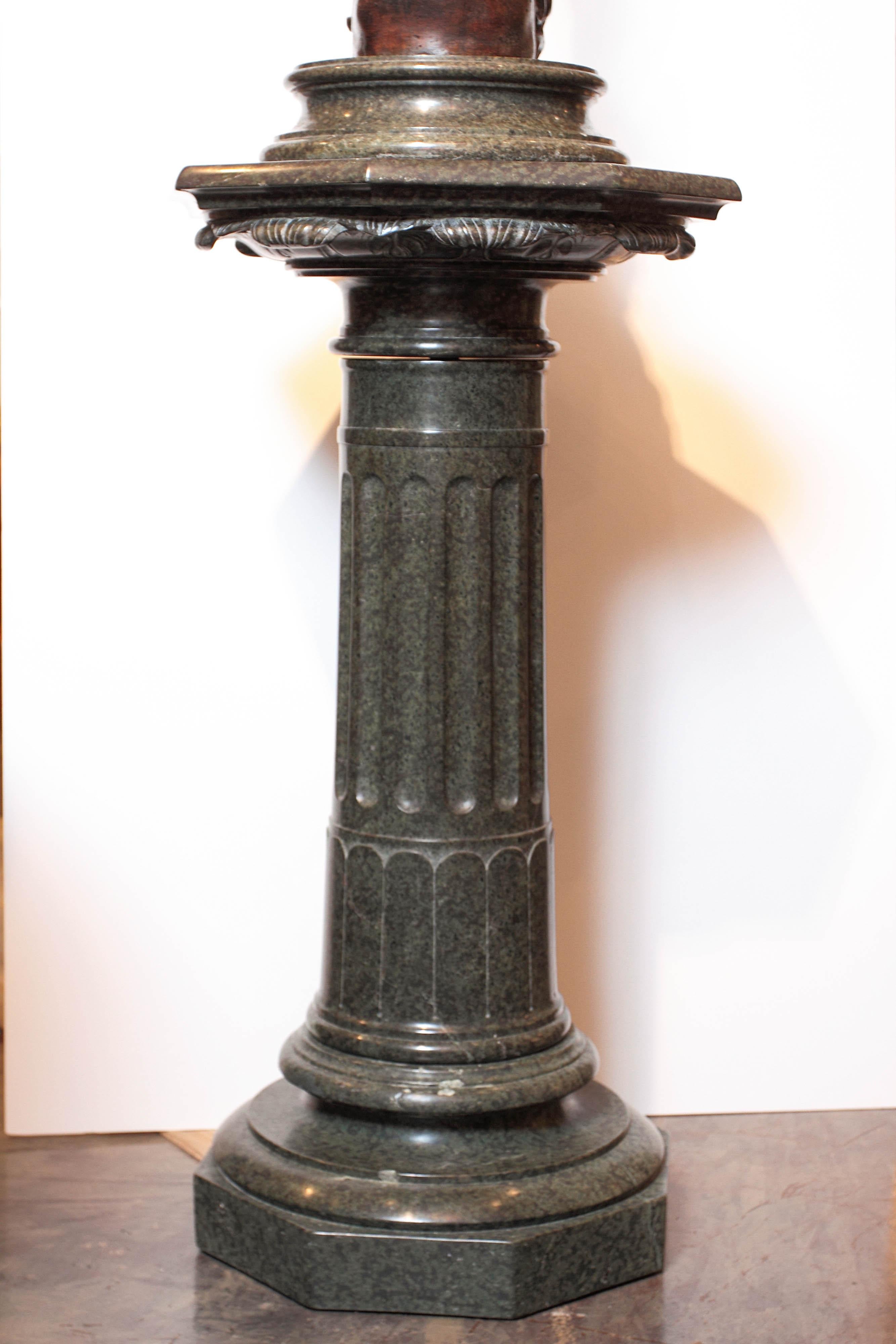 19th Century Italian Patinated Bronze of Mercury Life-Size For Sale 11