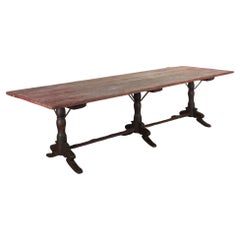 Antique 19th Century Italian Pedestal Dining Table
