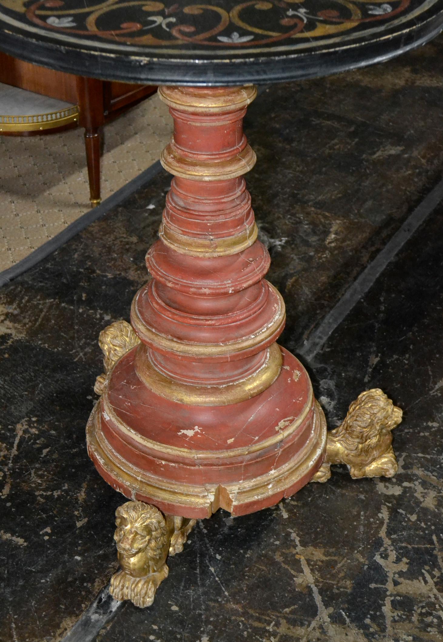 19th Century Italian Pedestal Table 1
