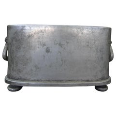 19th Century Italian Pewter Planter or Jardinière