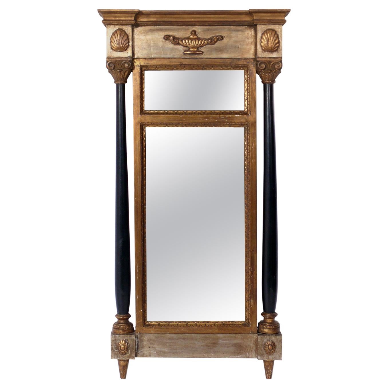 Miroir de pilier italien du XIXe siècle 