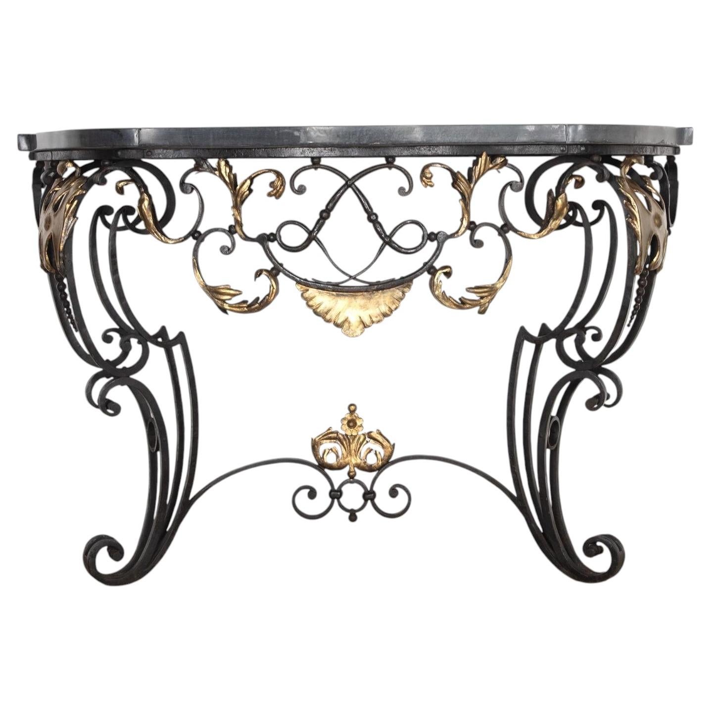 19th Century Italian Pietra Dura Console Table For Sale