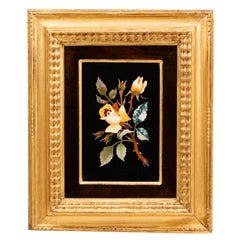 19th Century Italian Pietra Dura Framed Specimen Plaque