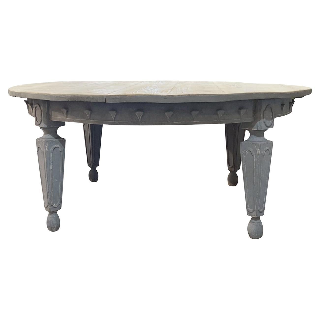 19th Century Italian Pine Dining Room Table - Antique Tuscan Conference Table For Sale