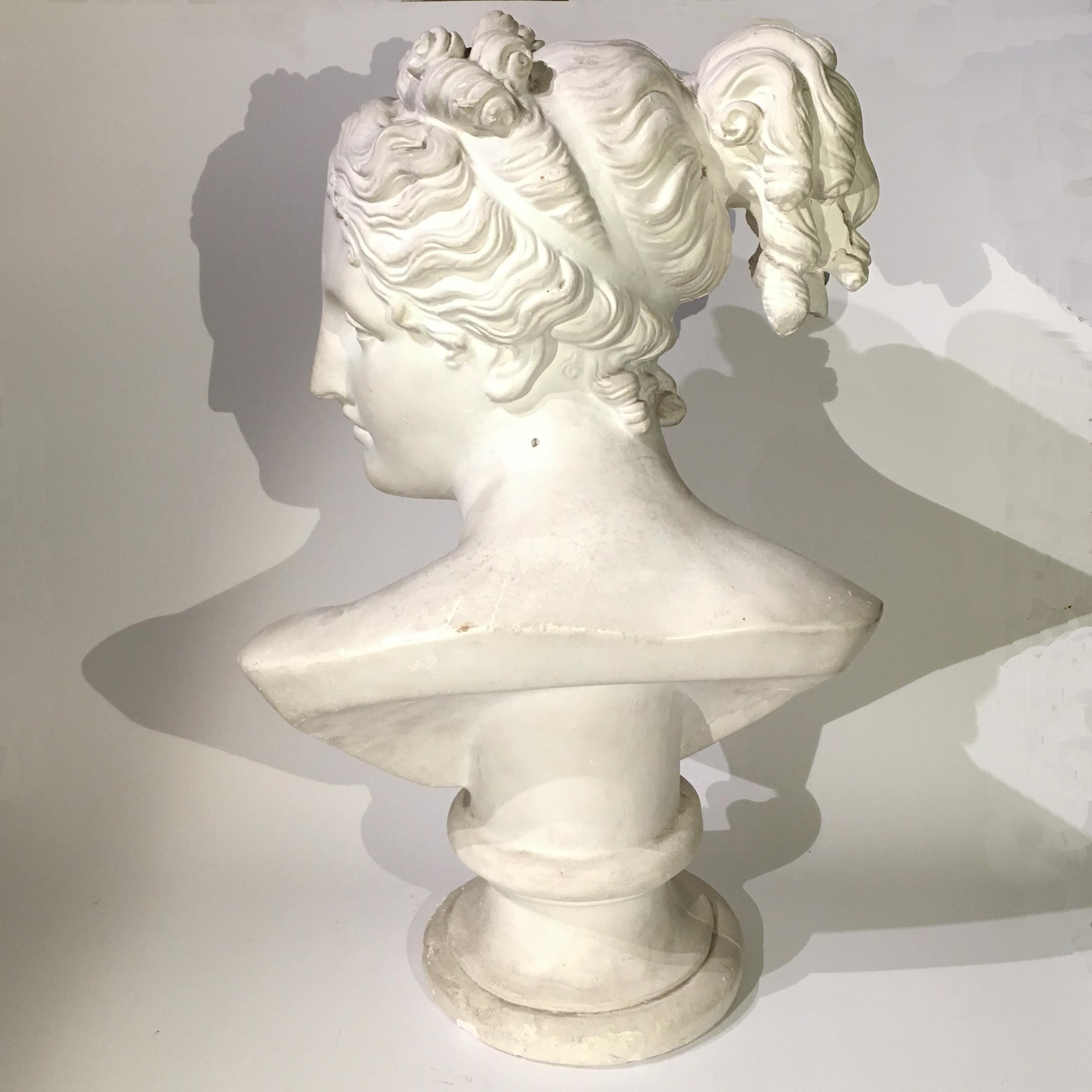 antique plaster bust