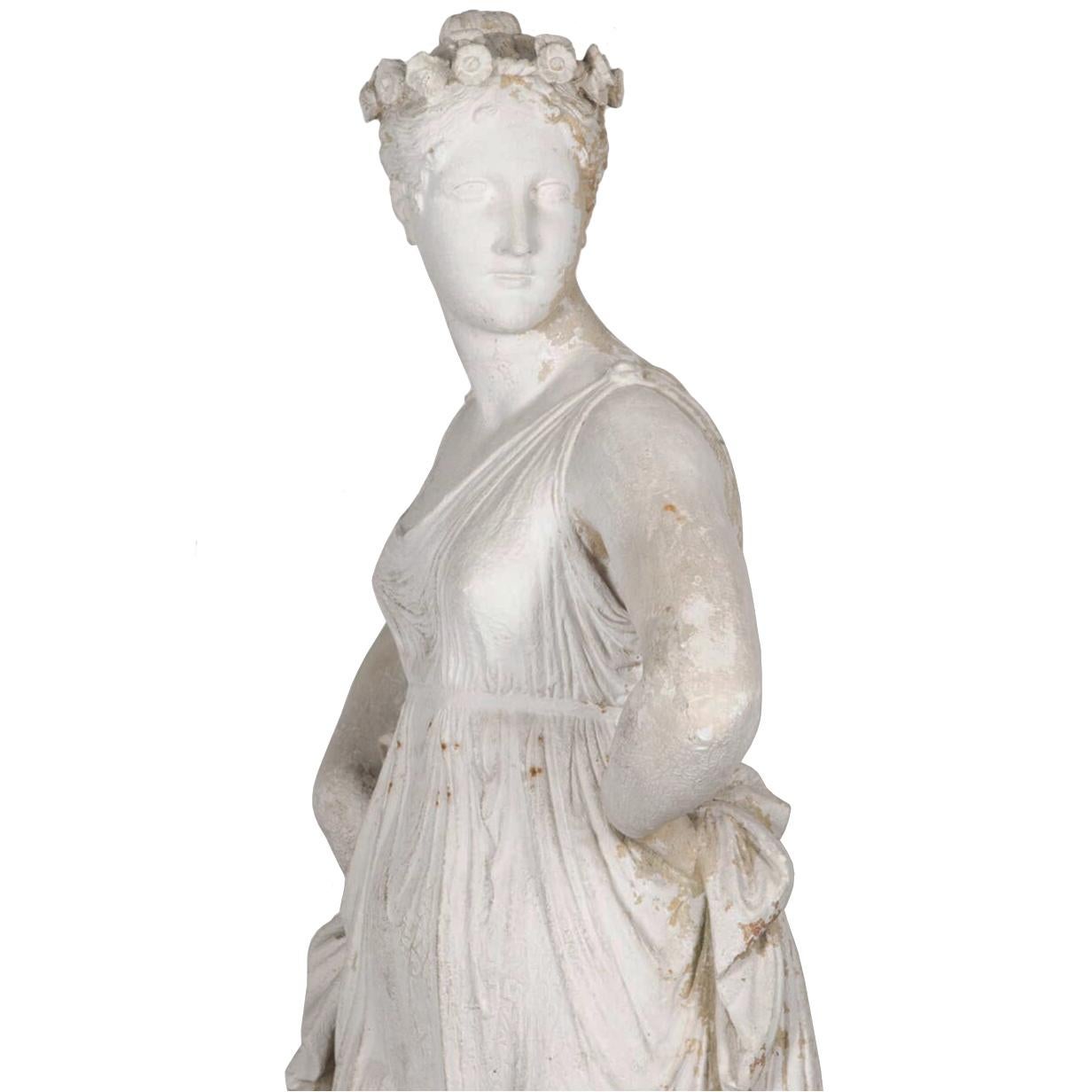 Classical Roman 19th Century Italian Plaster Statue 