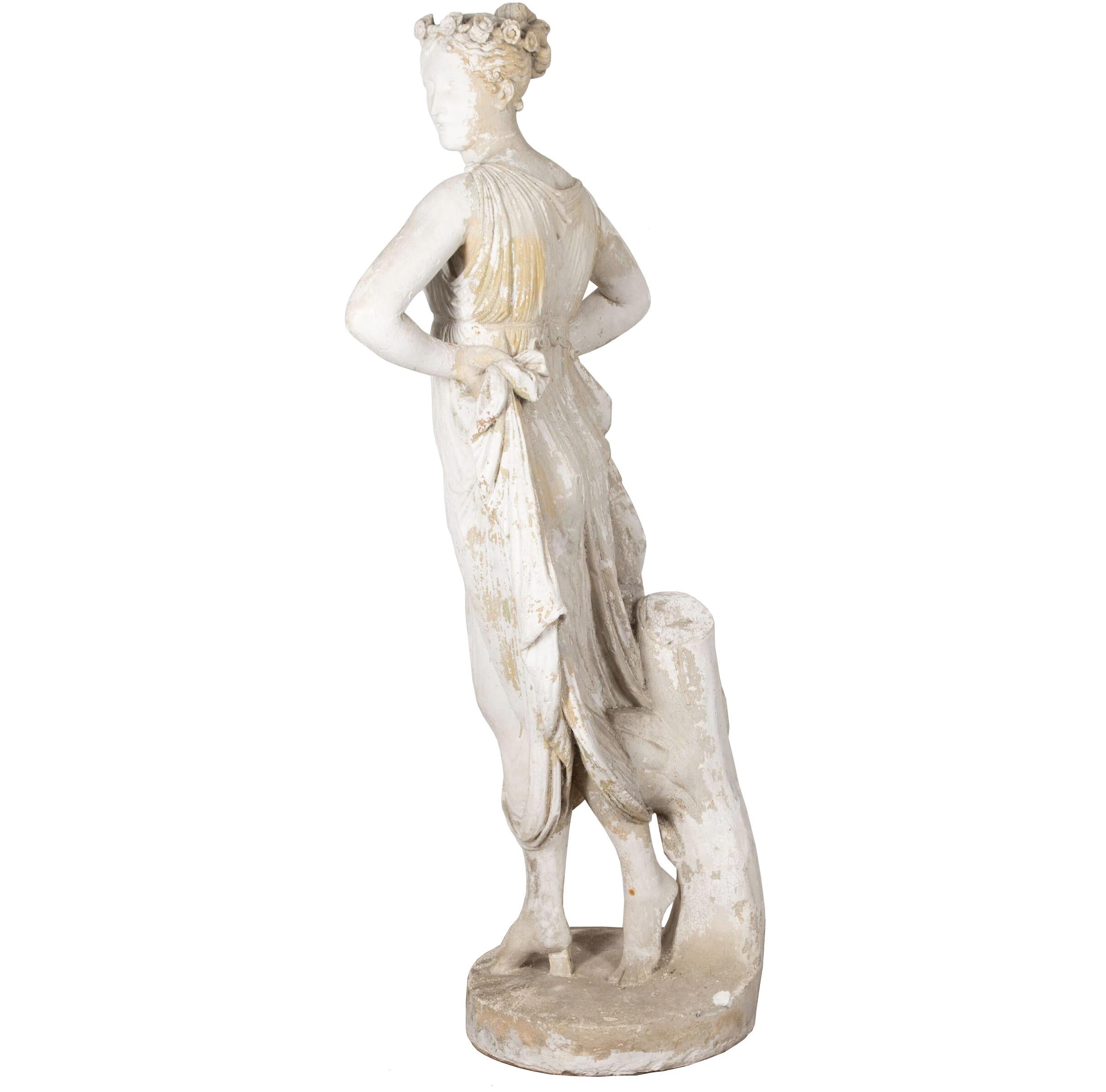 19th Century Italian Plaster Statue 