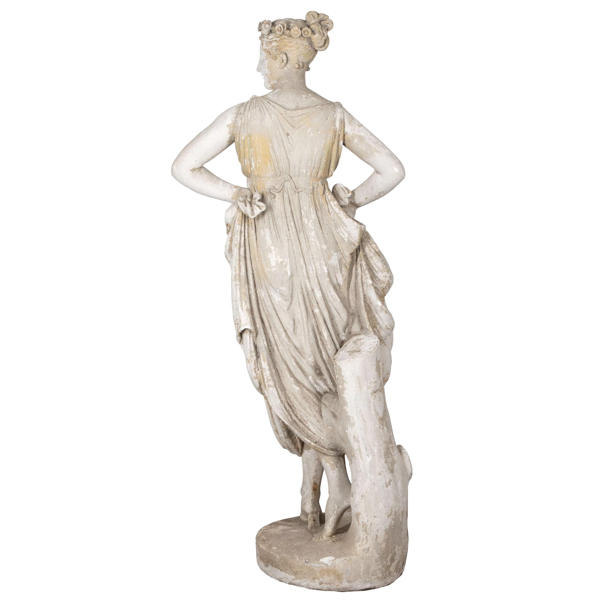 19th Century Italian Plaster Statue 