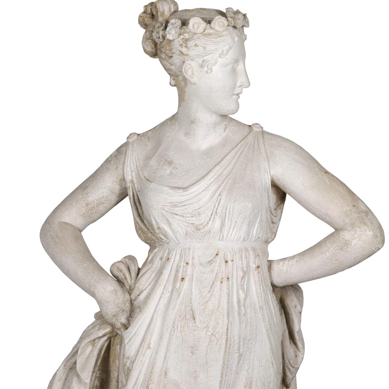 19th Century Italian Plaster Statue 